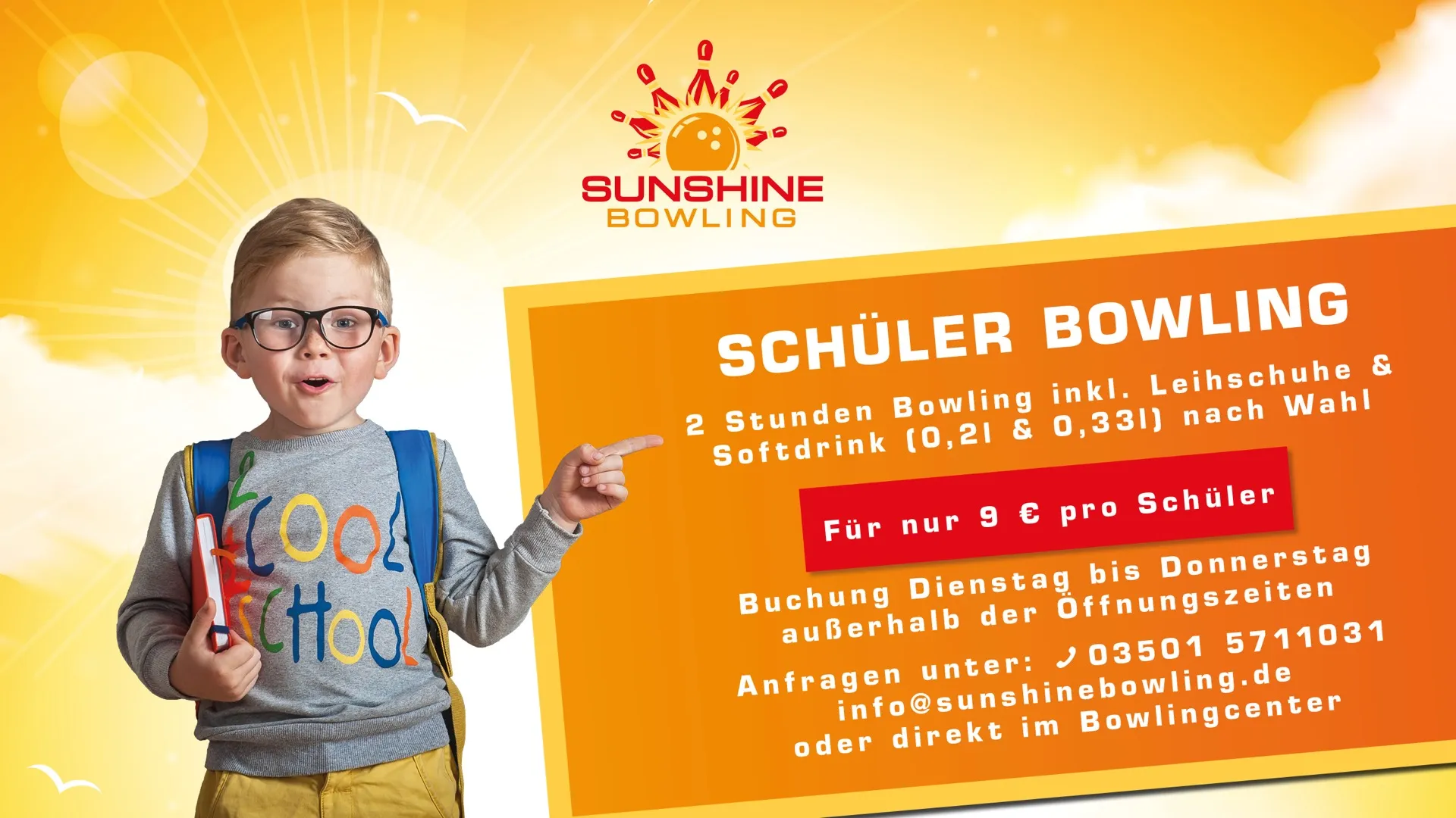 Schülerbowling bei Sunshine Bowling